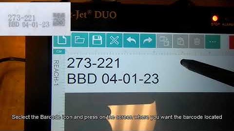 SmartJet Duo barcode video by Gateway Coding
