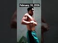 Part 5 Physique Check monthly. This video was recorded on February 18, 2026.