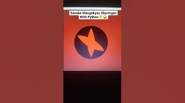 Draw Sasuke Mangekyou Sharingan With Python Turtle