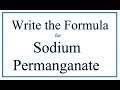 Sodium and Permanganate Compounds