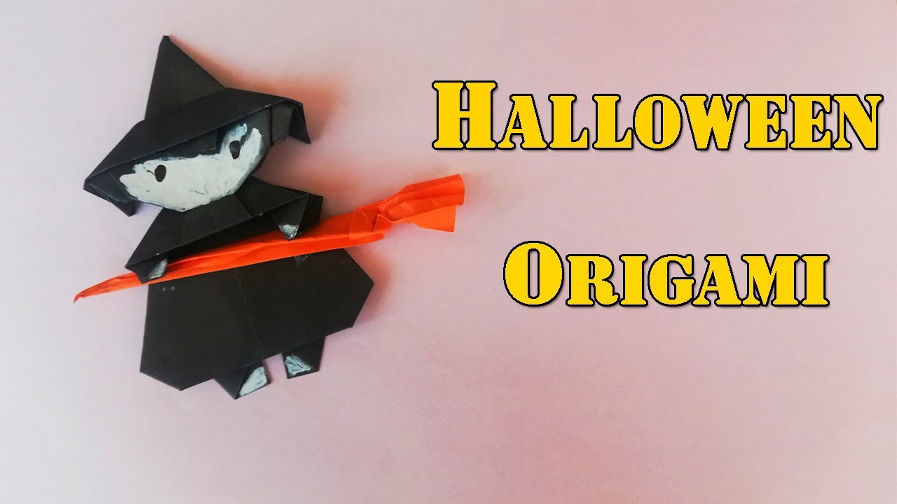 Halloween Witch's Body Tutorial | Origami Halloween Witch's Broom