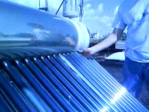 gas boiler and solar panels