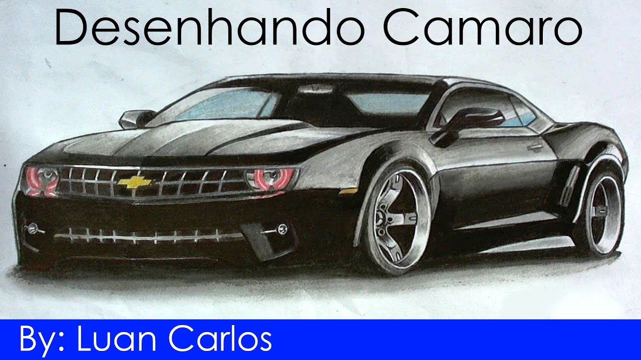 desenhando um camaro por luan carlos desenho realista youtube