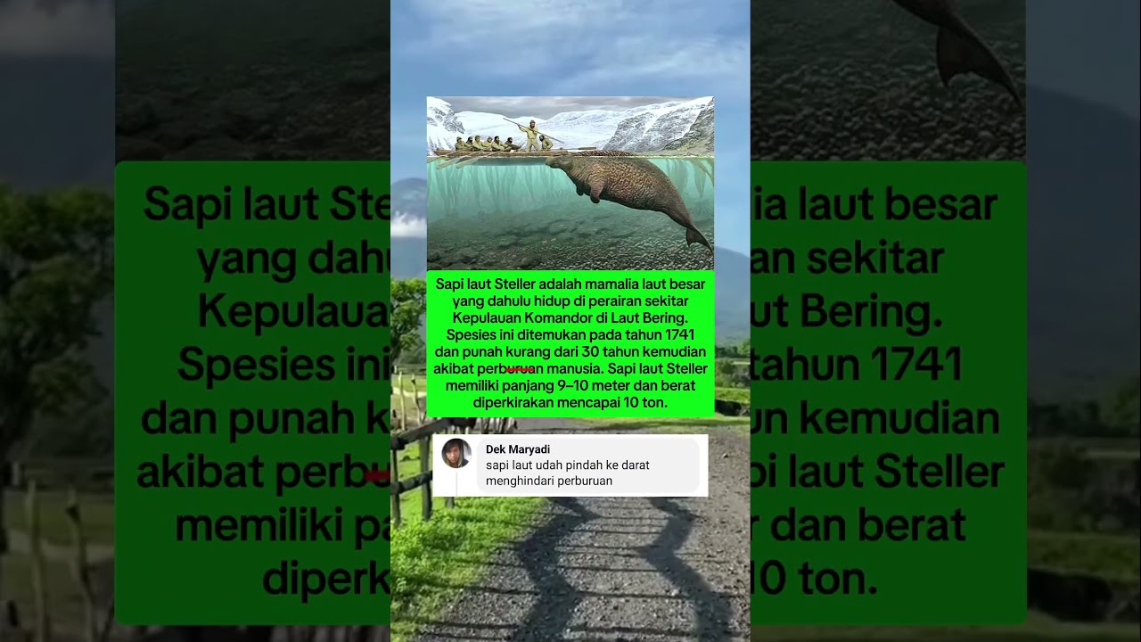 Sapi Laut Steller: mamalia raksasa yang punah akibat ulah manusia