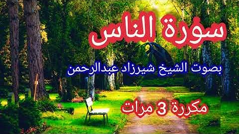 سورة الناس بصوت الشيخ شيرزاد عبدالرحمن