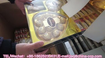 Chocolate gift box shrink wrapping machine