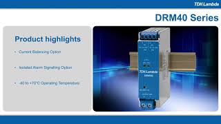 DRM40 20-40A DIN Rail Redundancy Modules Video