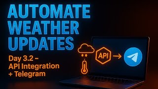 Automate Weather Updates: Day 3.2 – API Integration + Telegram