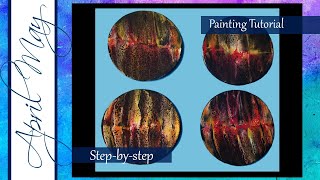 Painting Tutorial #142: Acrylic Pour Swipe | April May Fine Art @AprilMayFineArt