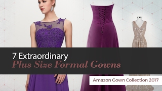 7 Extraordinary Plus Size Formal Gowns Amazon Gown Collection 2017