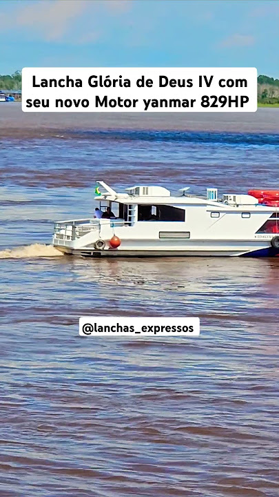 RONCO DO NOVA MAQUINA DA LANCHA GLÓRIA DE DEUS IV YANMAR 829HP