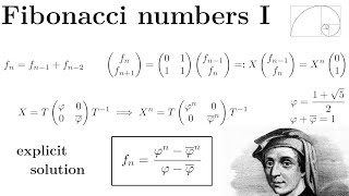 Fibonacci Sequence: Explicit Formula for n-th Fibonacci Number