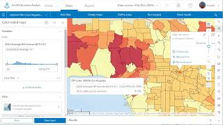 Siting the optimal location for a business in Los Angeles County Using Business Analyst Web 1 of 3