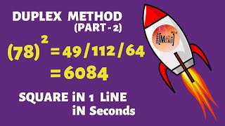 Duplex Method of squaring in Vedic Maths | Speed Maths (2 digit numbers) screenshot 4