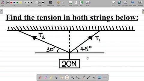 Resolution of Vectors 1 | Physics Mechanics: Application to Finding the Tension in a String.