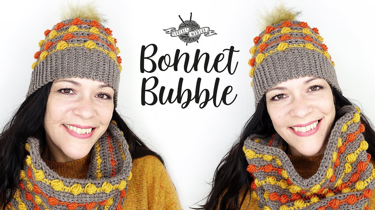 Bonnet tricot fait main Chapeau au crochet Vêtement femme beau original