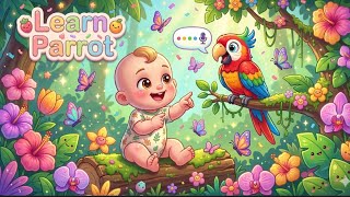 Educational videos for 3 year olds 🦜 | Talking Parrot Cartoon | Preschool Learning