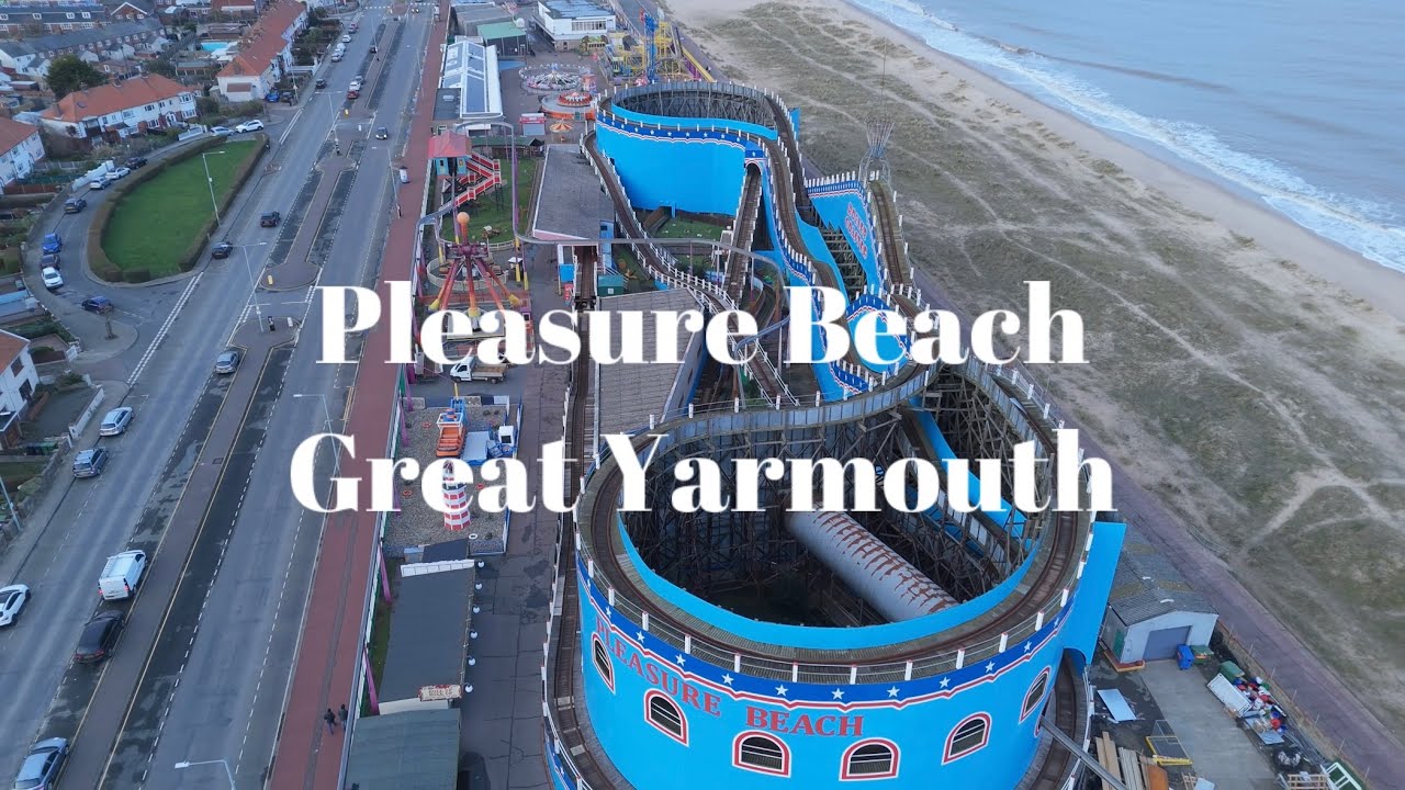 Great Yarmouth Pleasure Beach and Beach Tour includes Britannia Monument Filmed 17 February 2026. 