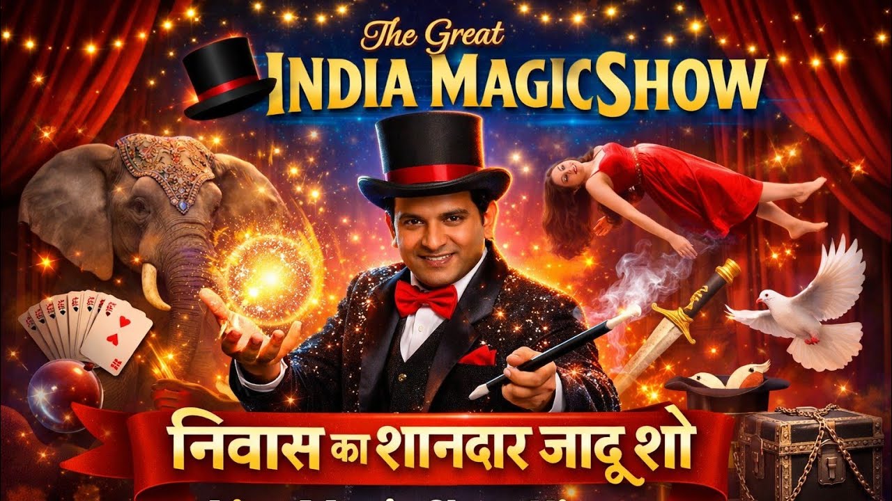 The Great India Magic Show 🎩✨ | निवास का शानदार जादू शो | Live Magic Show Niwas