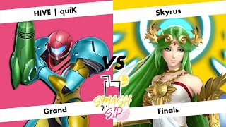 Smashnsip Refill - Grand Final - Hive Quik Samus Vs. Skyrus Palutena