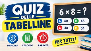 TABELLINE: QUIZ DI MATEMATICA 🧠 Quanto Sei Bravo? Mettiti alla Prova! screenshot 4