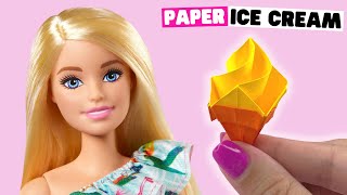 How to make origami ICE CREAM [miniature food]