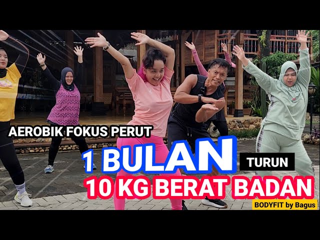 AEROBIK FOKUS LEMAK PERUT 1 BULAN TURUN 10 KG class=