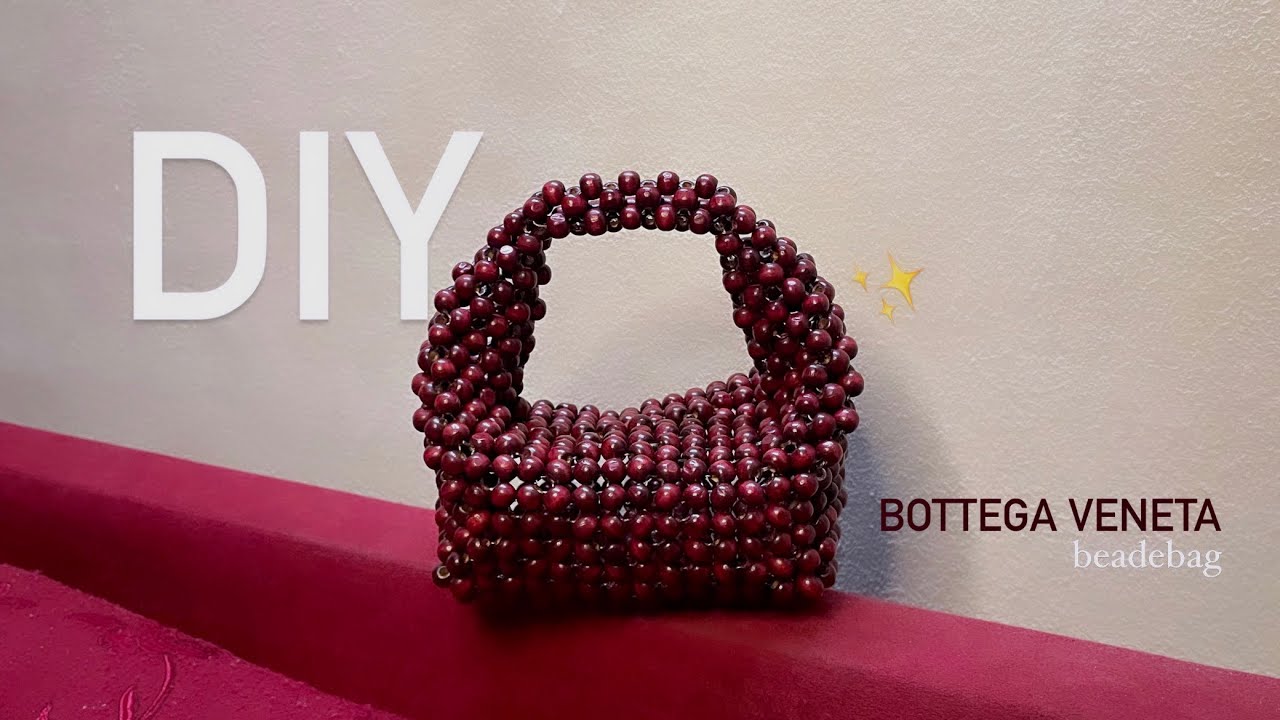 ازاي اعمل اصعب شنطة بالخرز | DIY bottega veneta beaded bag