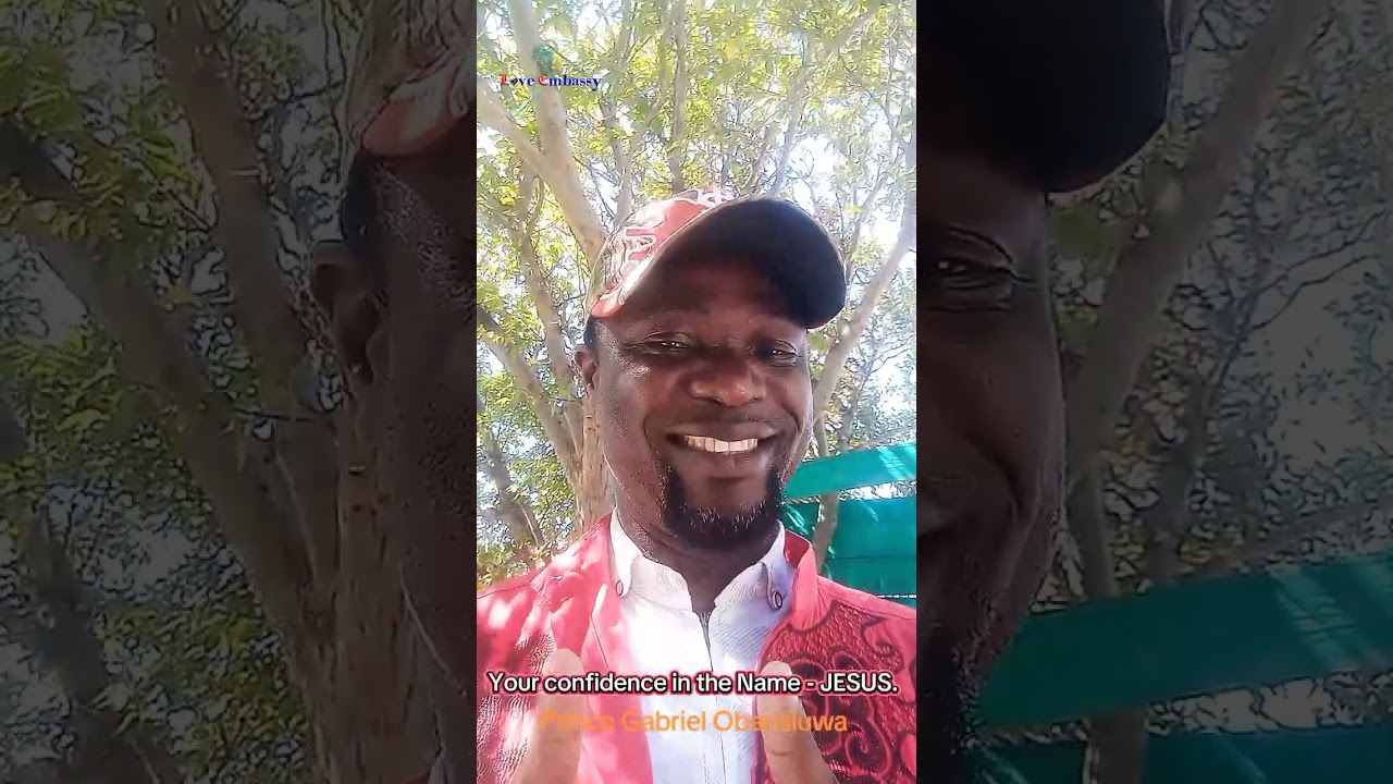 Your confidence in the Name - JESUS. 