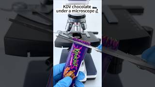 You've NEVER Seen KVD Chocolate Look Like This 😳🔬 #shorts #facts #microscope #chocolate #explore