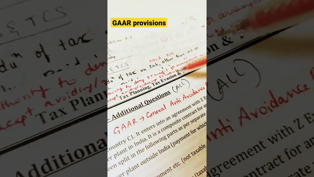 GAAR_General Anti Avoidance Rule