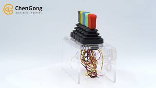 Single Axis Fingertip Hall Effect Joystick
