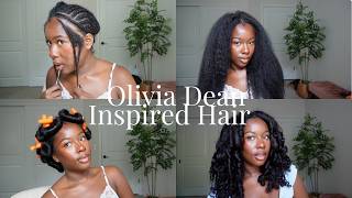 Flexi Rod Set on Kinky Straight Hair | Olivia-Inspired Bouncy Curls ✨