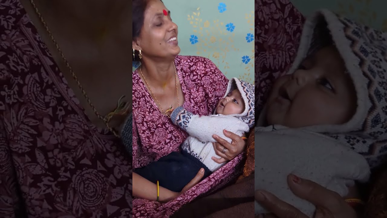 👵💙 Dadi Ne Gaa Kar Sula Diya Apne Laadle Ko#loveandcare #dadipota 