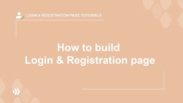 How to build Login and Registration Page | Login & Registration Page Tutorials