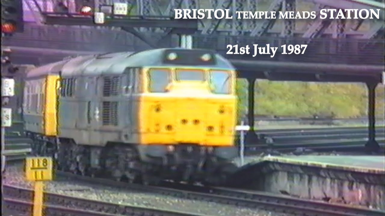 BR in the 1980's  BRISTOL TEMPLE MEADS STATION on 21st July 1987