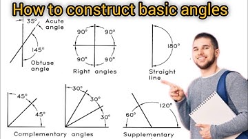 Easy way to construct basic Angles (technical drawing)