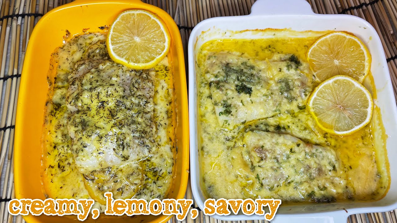 Baked Fish with Lemon Pepper, Garlic, and Butter - Baked Fish Fillet