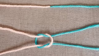 The Surgeons Knot Strong And Invisible For Wool Work.