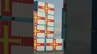 Guernsey Export Import Container  Footagecontainer greenscreen art blender artworkers