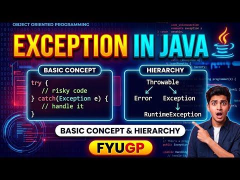Exception: Basic concept of exception and exception hierarchy| object oriented programming fyugp 