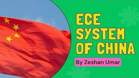 Early Childhood Education in China by Zeshan Umar