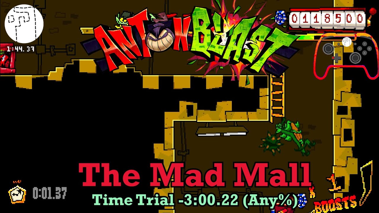 Time Trial -3:00.22 (Any%) | The Mad Mall | ANTONBLAST