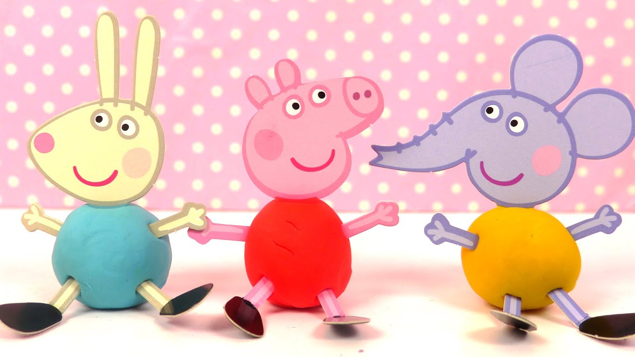 Pâte à Modeler en Couleurs Personnages de Peppa Pig