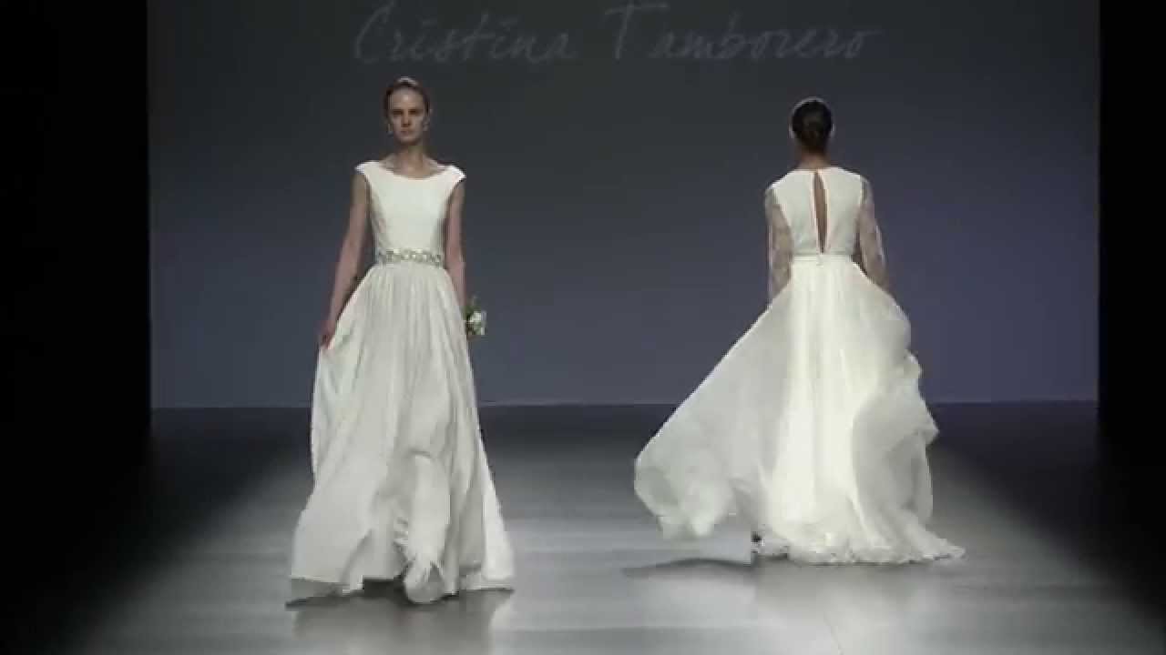 Desfile novia Cristina Tamborero 2016 - Barcelona Bridal Week 2015