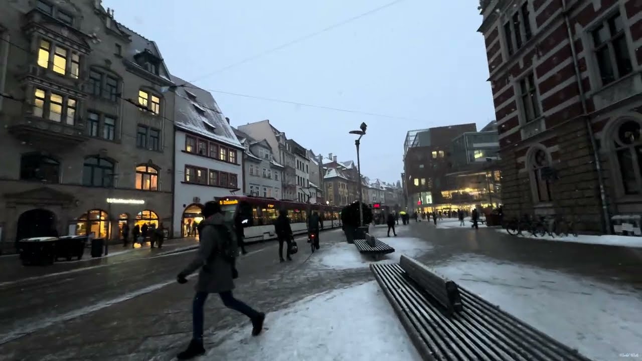 4. Februar 2026 Evening walk in Erfurt🇩🇪❄️☃️