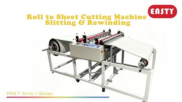 Roll to Sheet Cutting Slitting and Rewinding Machine | Roll Slitter Rewinder | Roll to Roll Slitter