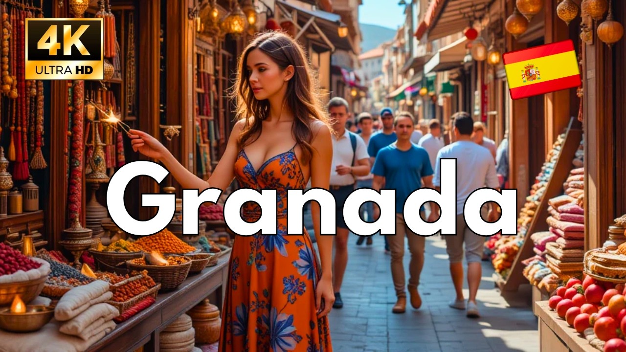 Гранада - Испания 💃🏻| Город, который вы должны увидеть, прежде чем умереть ☠️ | Пешеходная 4K