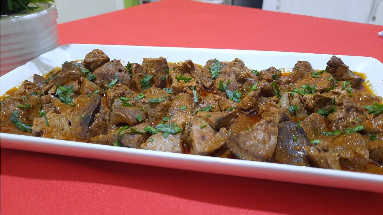 كبدة الدجاج مشرملة بلا بيري على طريقة المطاعم Abats de poulet en sauce