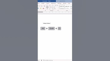 Quickest way to insert today